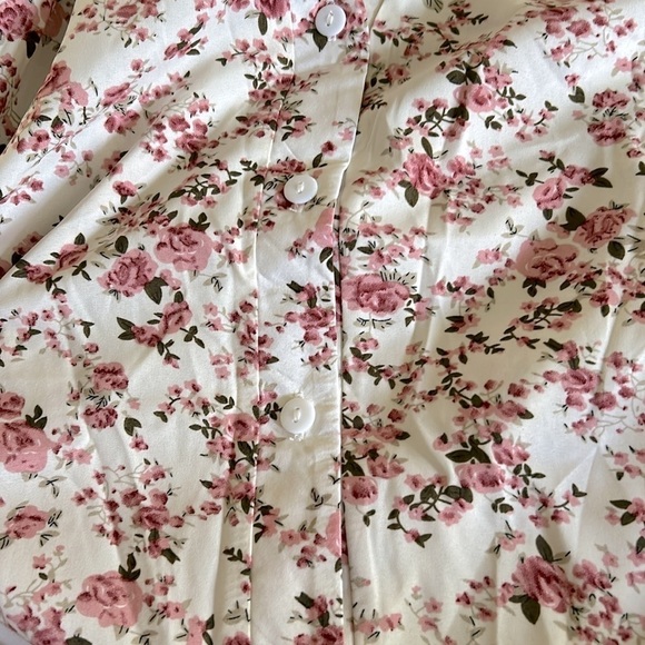 Pink Floral Blouse | SIZE XL - Picture 5 of 5